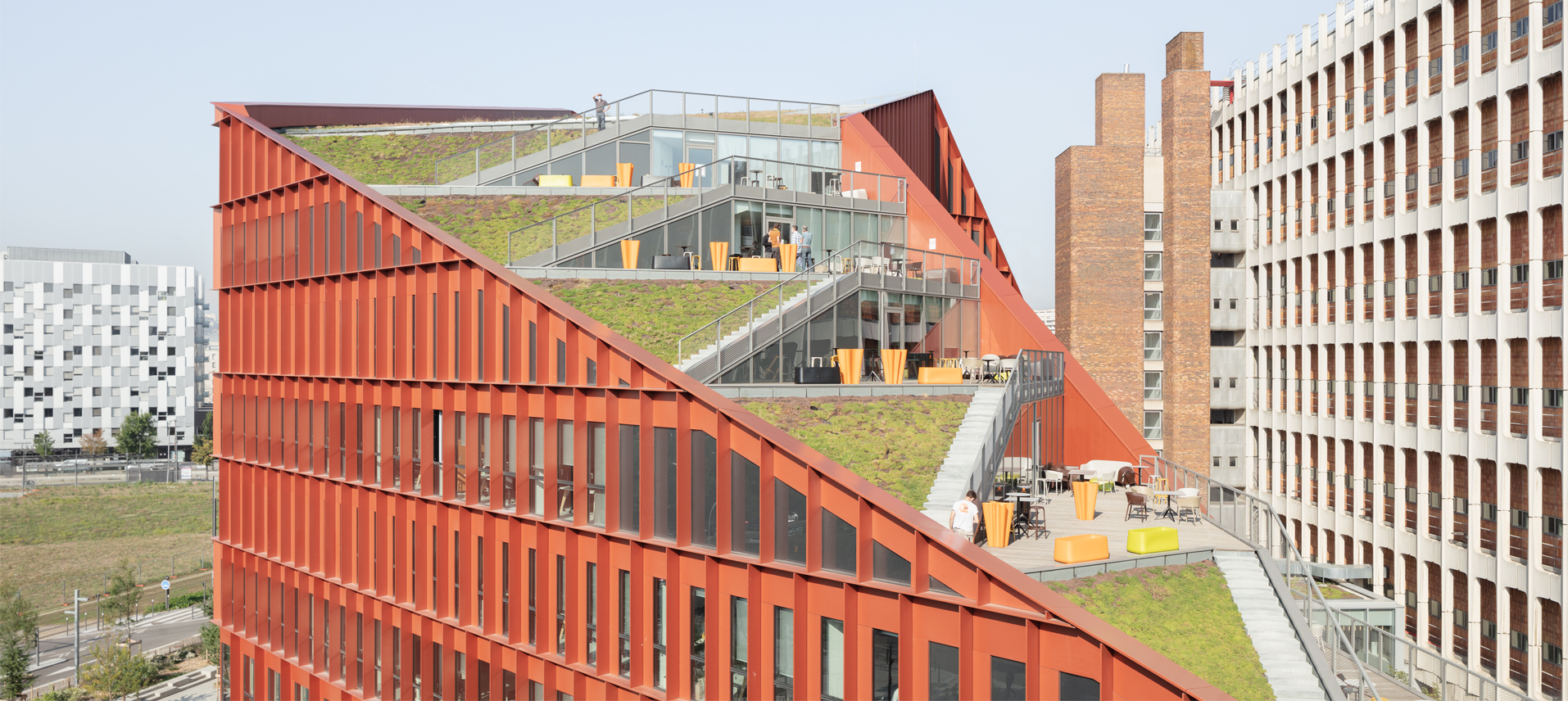 Terrasses végétalisées, Architecture collinaire, HGA – Hubert Godet Architectes