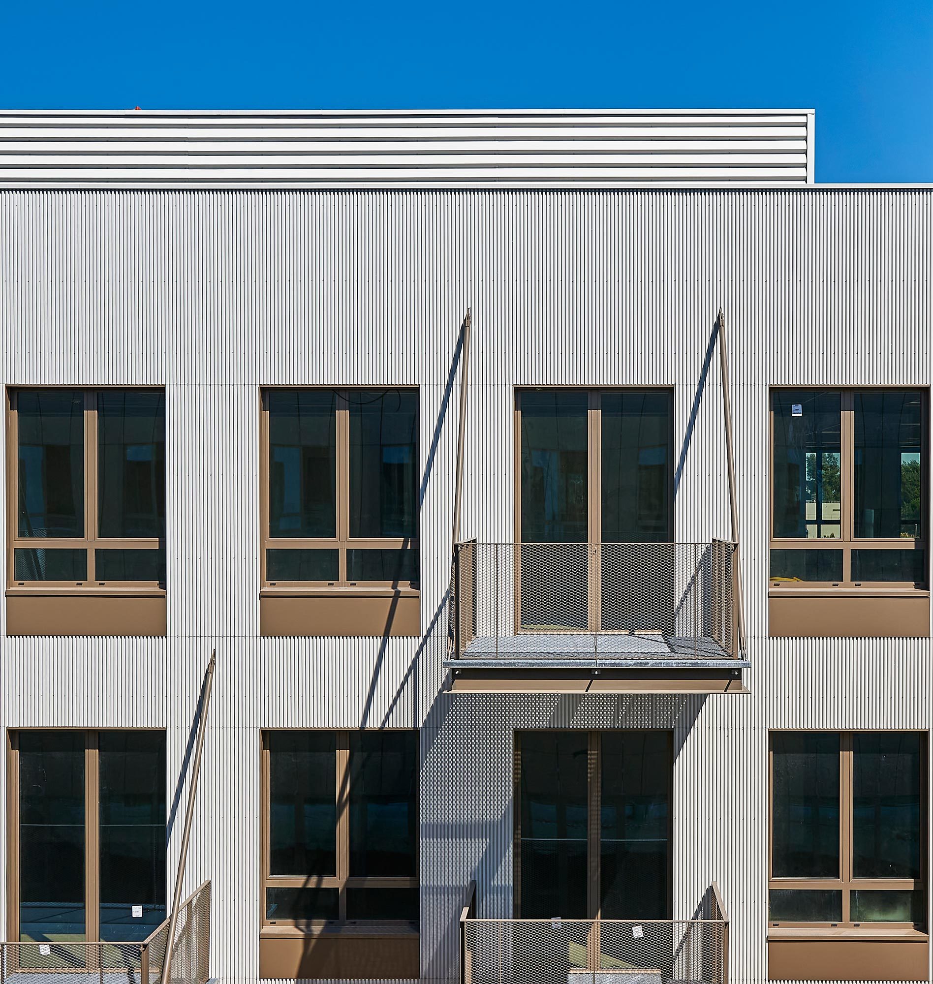 Chantier, Innolin, façade, groupama, balcons, HGA – Hubert Godet Architectes